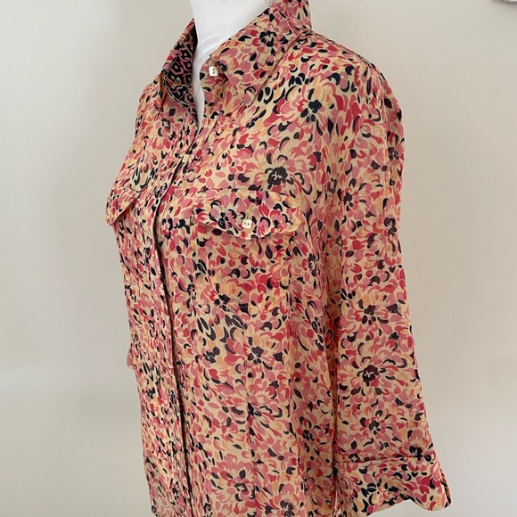 Croft & Barrow Multicolor Floral Button Down Shirt - Picture 8 of 11